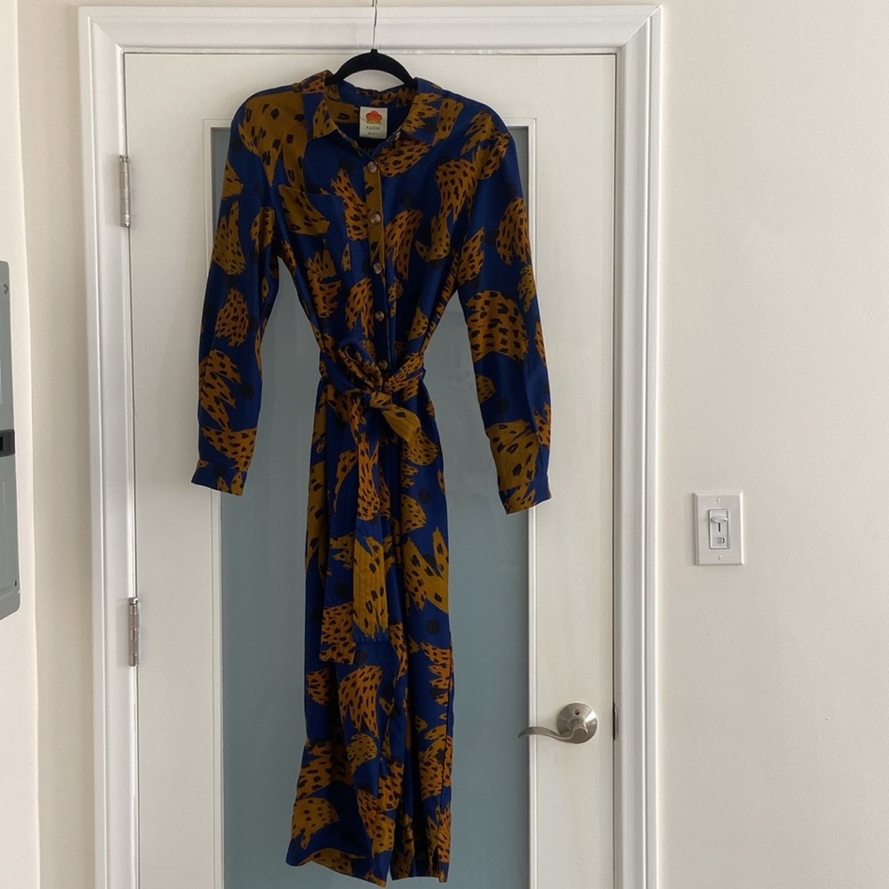 Farm Rio Navy Bananica Jumpsuit
